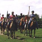 Group of people on horseback